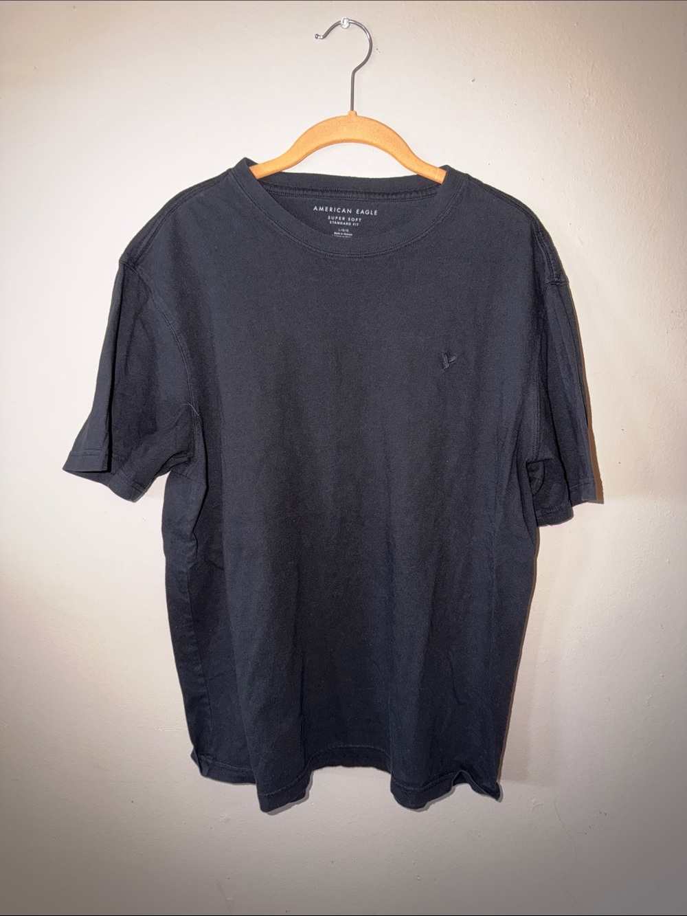 American Eagle Outfitters Black Short Sleeve Crew T‑Shirt Super soft Large